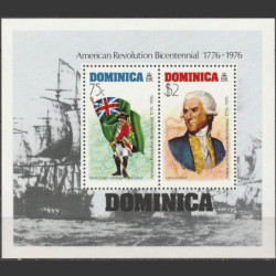 Dominikos pašto ženklai (1976). Amerikos revoliucija