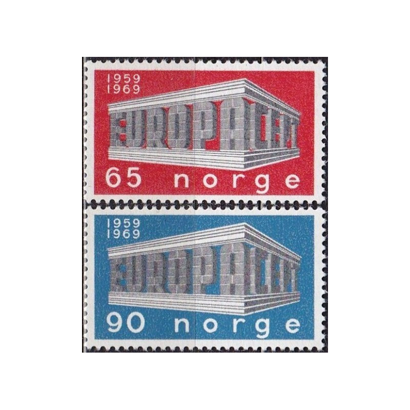 Norvegijos pašto ženklai (1969) - Fantastiškos Europa ženklų kainos‎