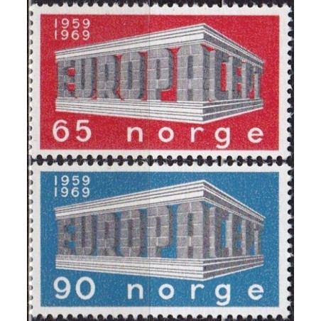 Norvegijos pašto ženklai (1969) - Fantastiškos Europa ženklų kainos‎