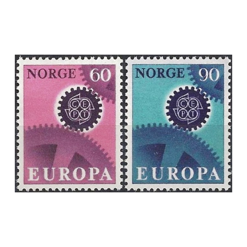 Norvegijos pašto ženklai (1967) - Fantastiškos Europa ženklų kainos‎