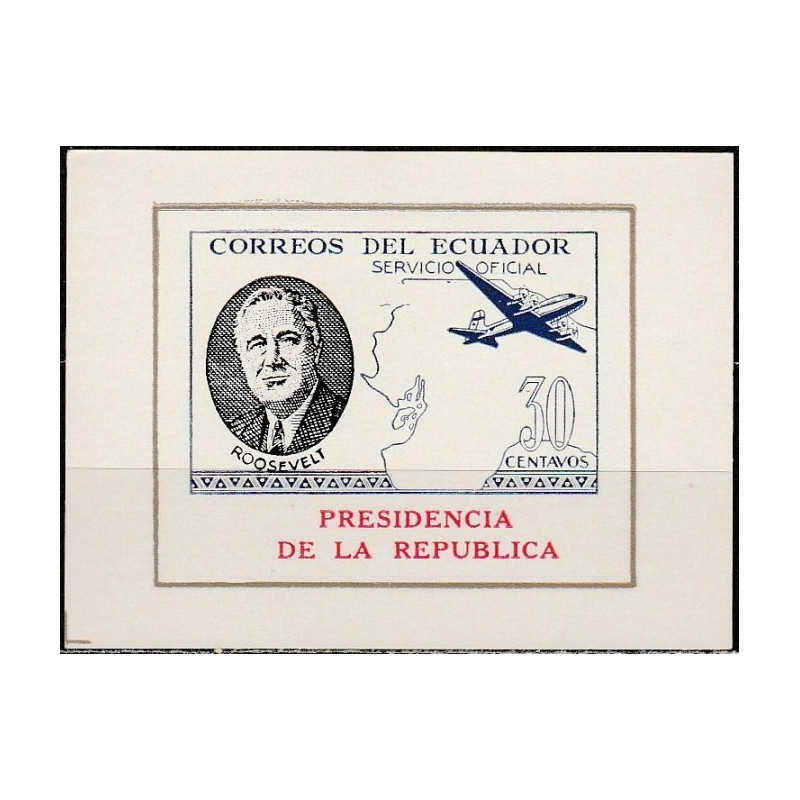 Ekvadoras 1949. Franklinas Ruzveltas (32-asis JAV prezidentas)