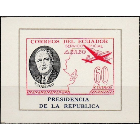 Ecuador 1949. Franklin D. Roosevelt (32nd President of the US)