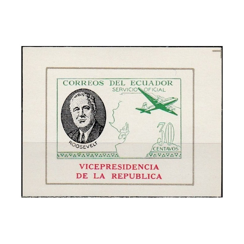 Ekvadoras 1949. Franklinas Ruzveltas (32-asis JAV prezidentas)