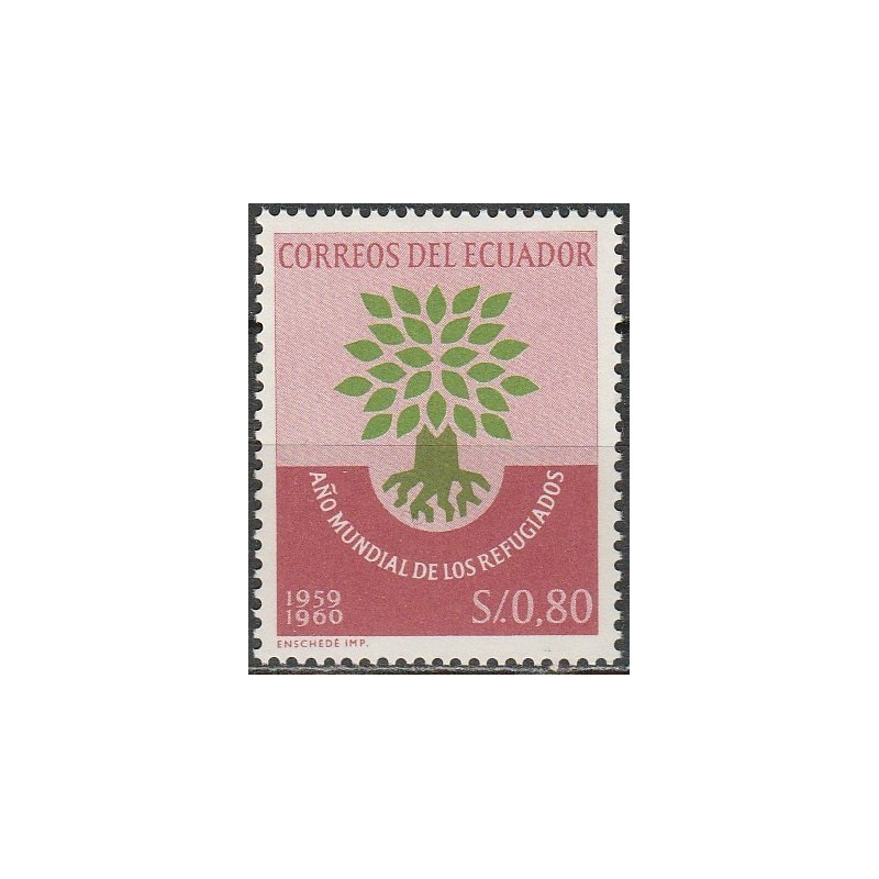 Ekvadoro pašto ženklai (1960). Pasauliniai pabėgėlių metai