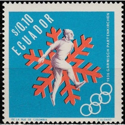 Ekvadoro pašto ženklai (1966). Grenoblio vasaros olimpinės žaidynės