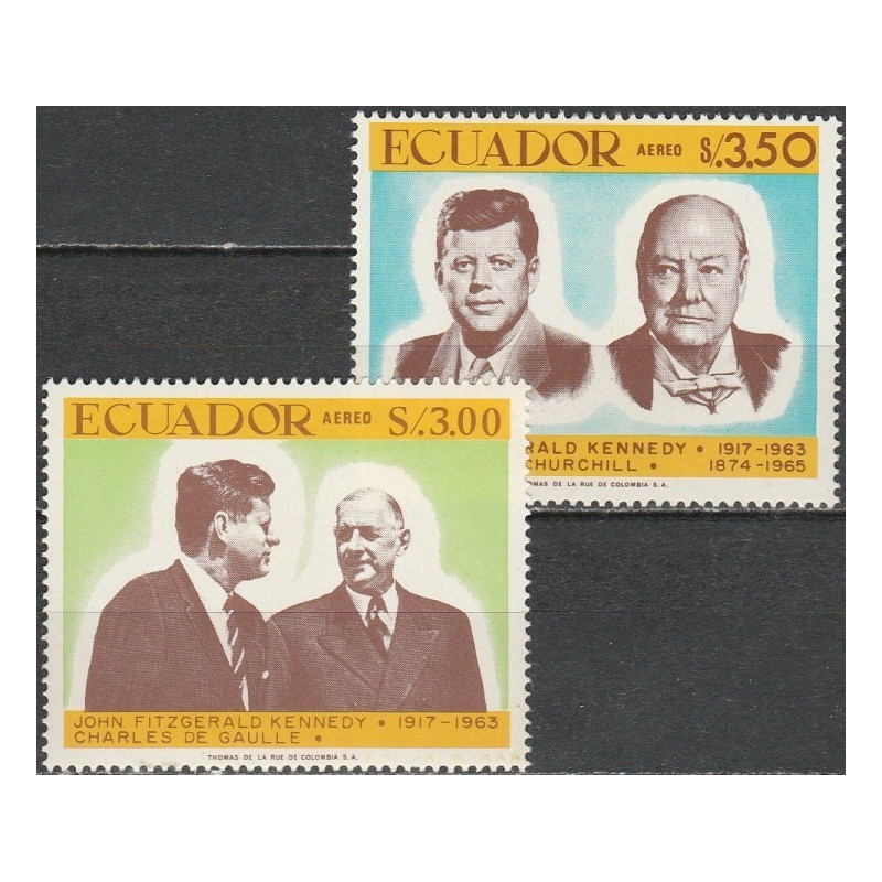 Ekvadoro pašto ženklai (1967). Džonas Fidžeraldas Kenedis