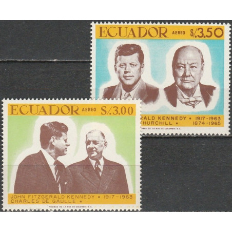 Ekvadoro pašto ženklai (1967). Džonas Fidžeraldas Kenedis
