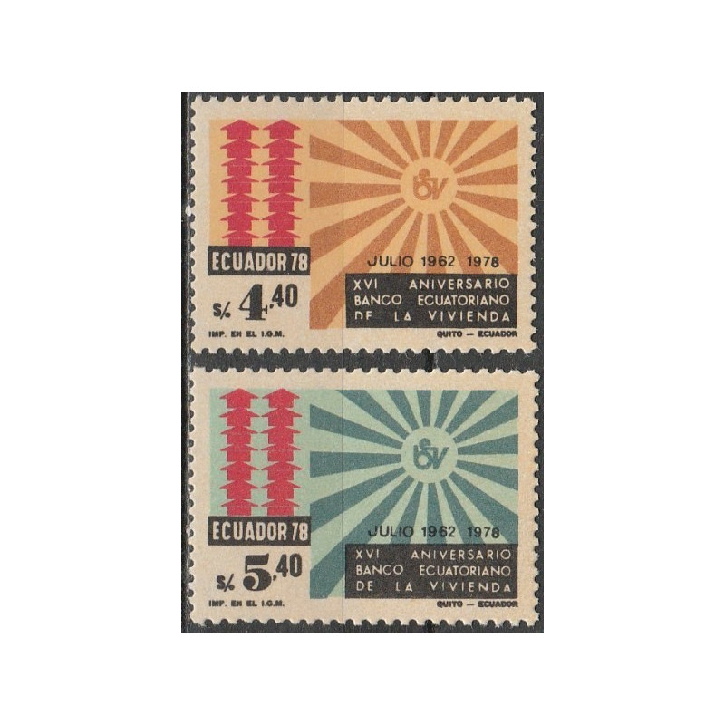 Ekvadoro pašto ženklai (1979). Banko jubiliejus