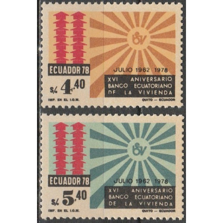 Ekvadoro pašto ženklai (1979). Banko jubiliejus