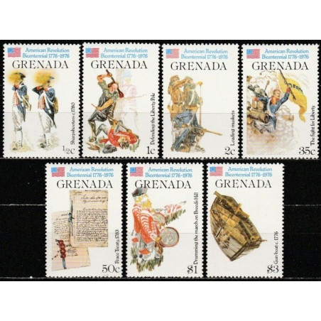 Grenada stamps (1976) for sale. American Revolution anniversary