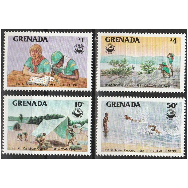 Grenada stamps (1985) for sale. Scout Movement