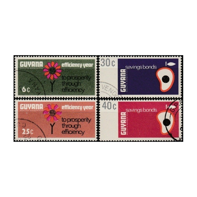 Guyana stamps (1968) for sale. Plants (symbolic finance)