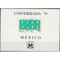 Meksikos pašto ženklai (1979). Universiada