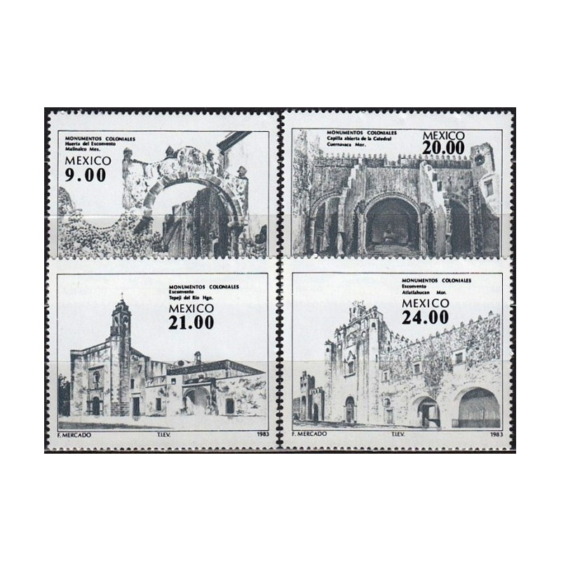 Mexico stamps (1983) for sale. Colonial architecture