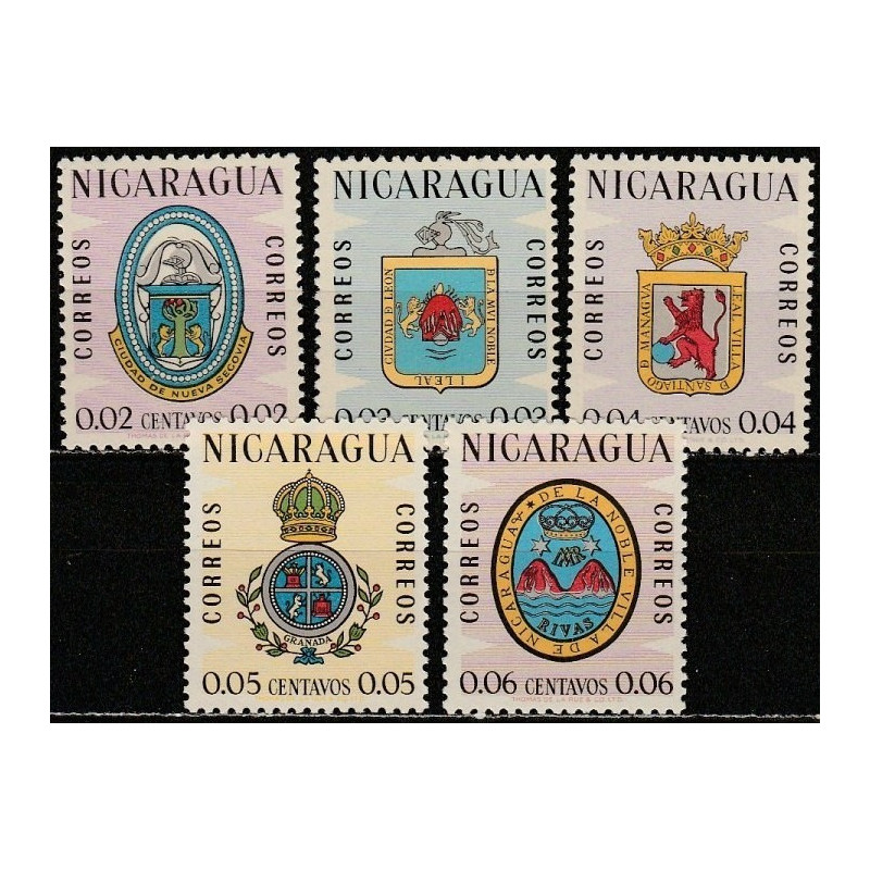 Nicaragua stamps (1962) for sale. Coats of arms