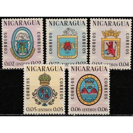 Nicaragua stamps (1962) for sale. Coats of arms