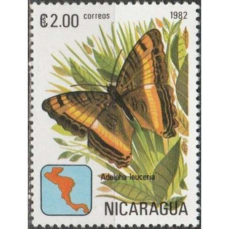 Nikaragvos pašto ženklai (1982). Drugelis