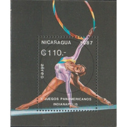 Nicaragua stamps (1987) for sale. Pan-American games (gymnastics)