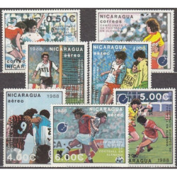 Nikaragvos pašto ženklai (1988). Europos futbolo čempionatas