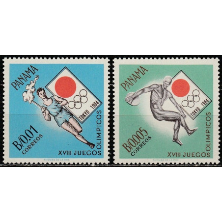 Panamos pašto ženklai (1964). Tokijo vasaros olimpinės žaidynės