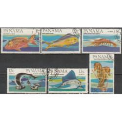 Panamos pašto ženklai (1965). Žuvys