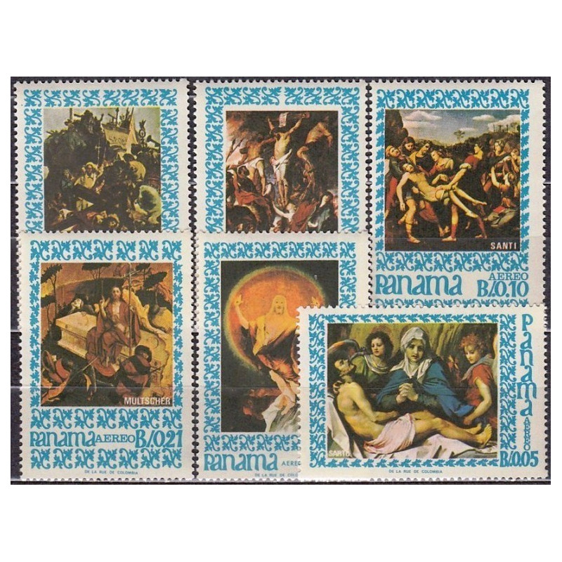 Panamos pašto ženklai (1967). Religiniai paveikslai