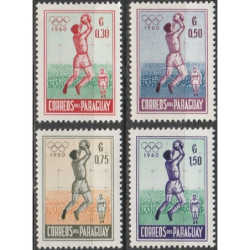 Paragvajaus pašto ženklai (1960). Romos vasaros olimpinės žaidynės