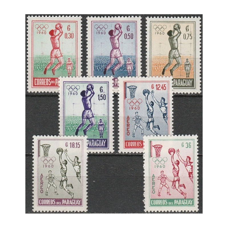 Paragvajaus pašto ženklai (1960). Vasaros olimpinės žaidynės