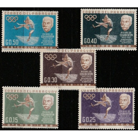 Paraguay stamps (1963) for sale. Summer Olympic games