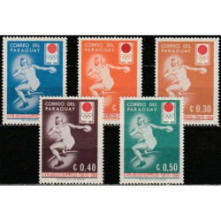 Paragvajaus pašto ženklai (1964). Tokijo vasaros olimpinės žaidynės