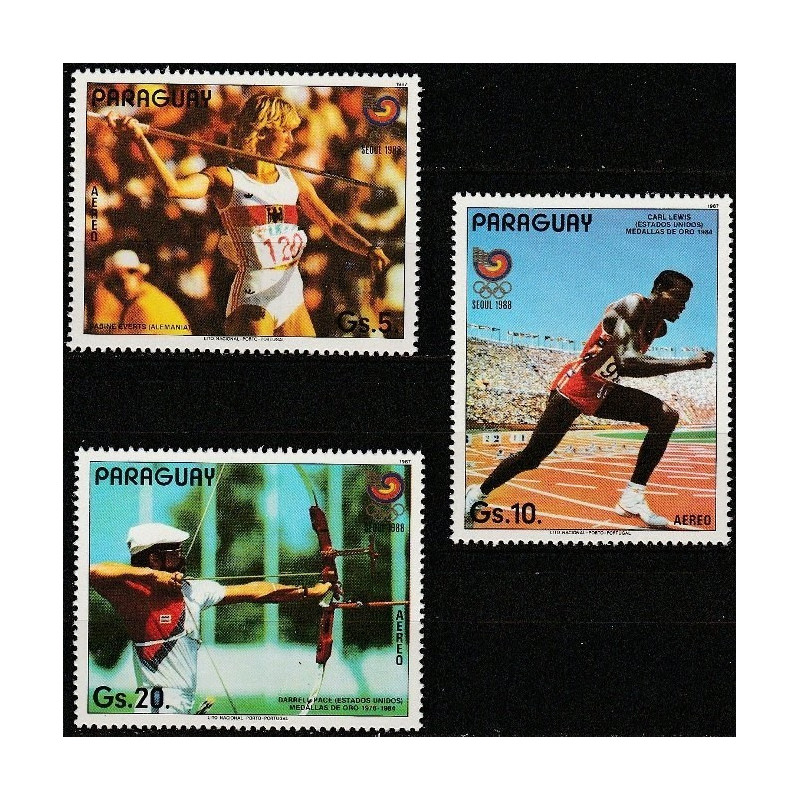 Paraguay stamps (1987) for sale. Summer Olympic Games Seoul