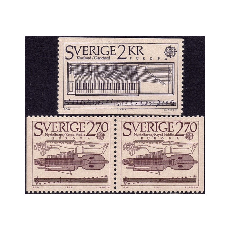 Švedijos pašto ženklai (1985). Europos muzikos metai