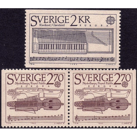 Švedijos pašto ženklai (1985). Europos muzikos metai
