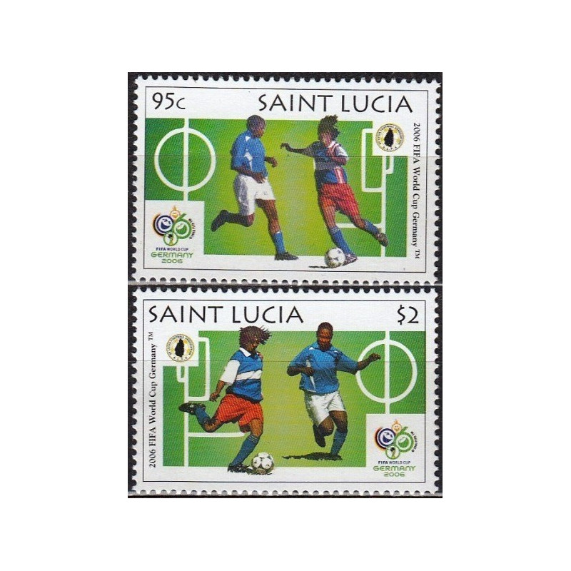 Sent Lusijos pašto ženklai (2006). FIFA Pasaulio taurė Vokietijoje