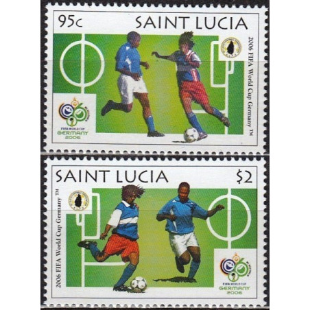 Sent Lusijos pašto ženklai (2006). FIFA Pasaulio taurė Vokietijoje