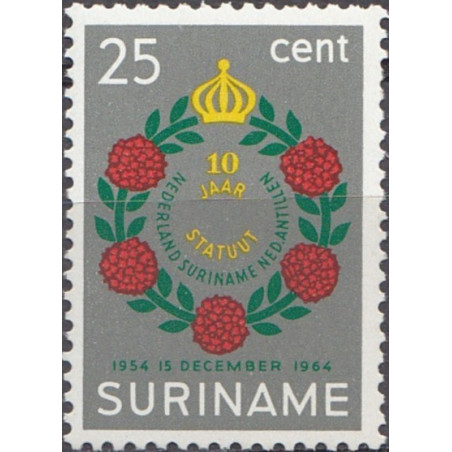 Surinam stamps (1964) for sale. Charter for the Kingdom of the Netherlands