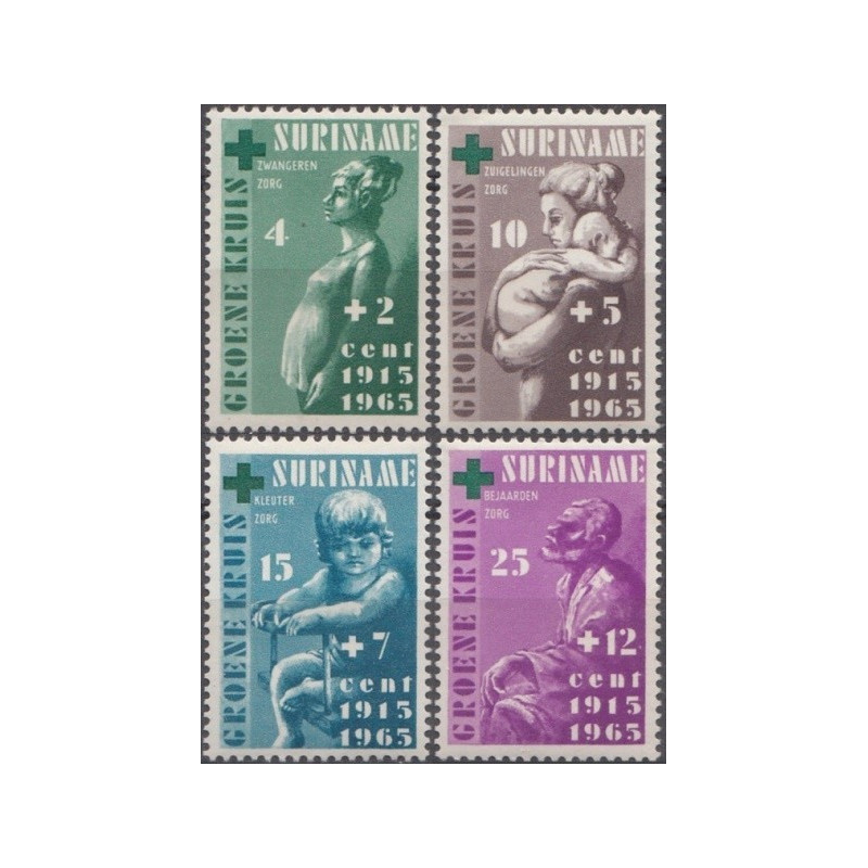 Surinamo pašto ženklai (1965). Sveikatos apsauga (Žaliasis kryžius)