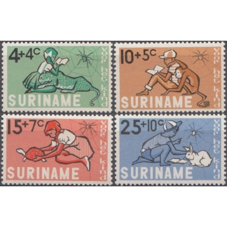 Surinam stamps (1965) for sale. Children and animals