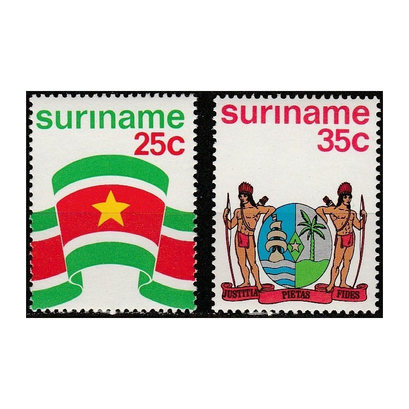 Surinam stamps (1976) for sale. Coat of Arms