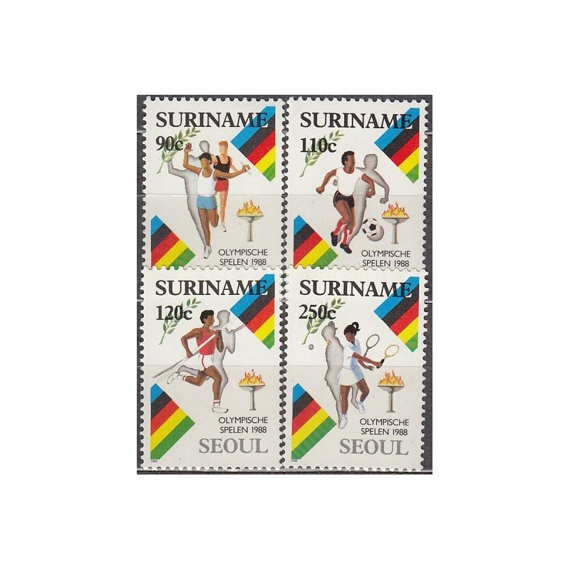 Surinam stamps (1988) for sale. Summer Olympic Games Seoul