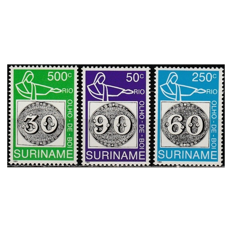 Surinamo pašto ženklai (1993). Ženklai ženkluose