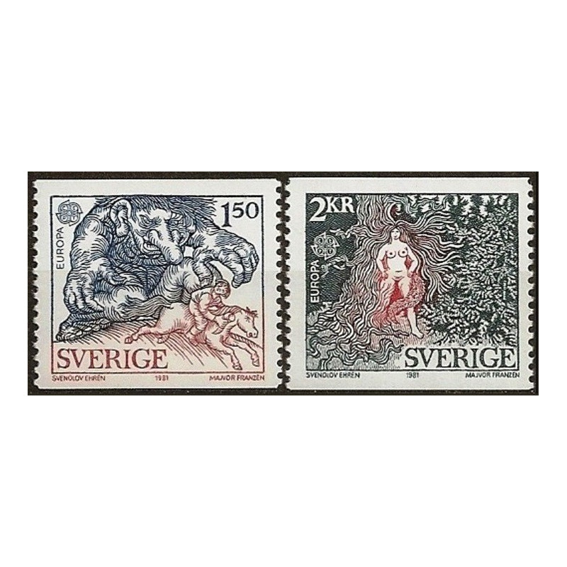 Švedijos pašto ženklai (1981). Liaudies kultūra