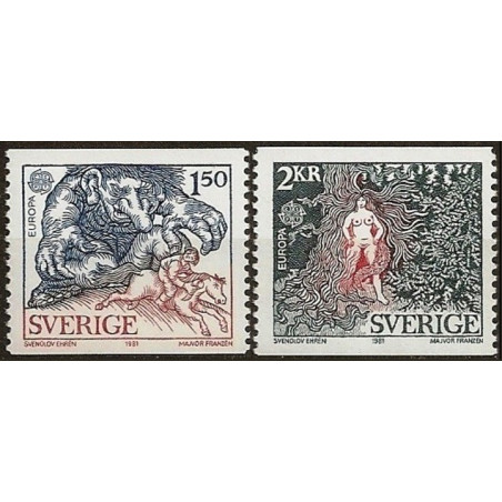 Švedijos pašto ženklai (1981). Liaudies kultūra