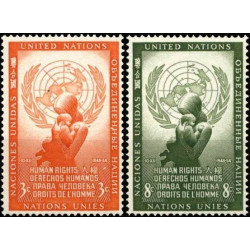 United Nations stamps (1954) for sale. Human rights