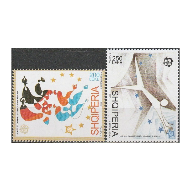 Albanijos pašto ženklai (2005). Serijai Europa - 50 metų