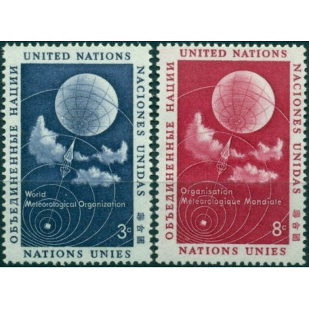 Jungtinių Tautų pašto ženklai (1957). Meteorologija