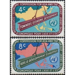 Jungtinių Tautų pašto ženklai (1960). JT Azijos Ekonominė Komisija