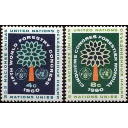 Jungtinių Tautų pašto ženklai (1960). Miškininkystė