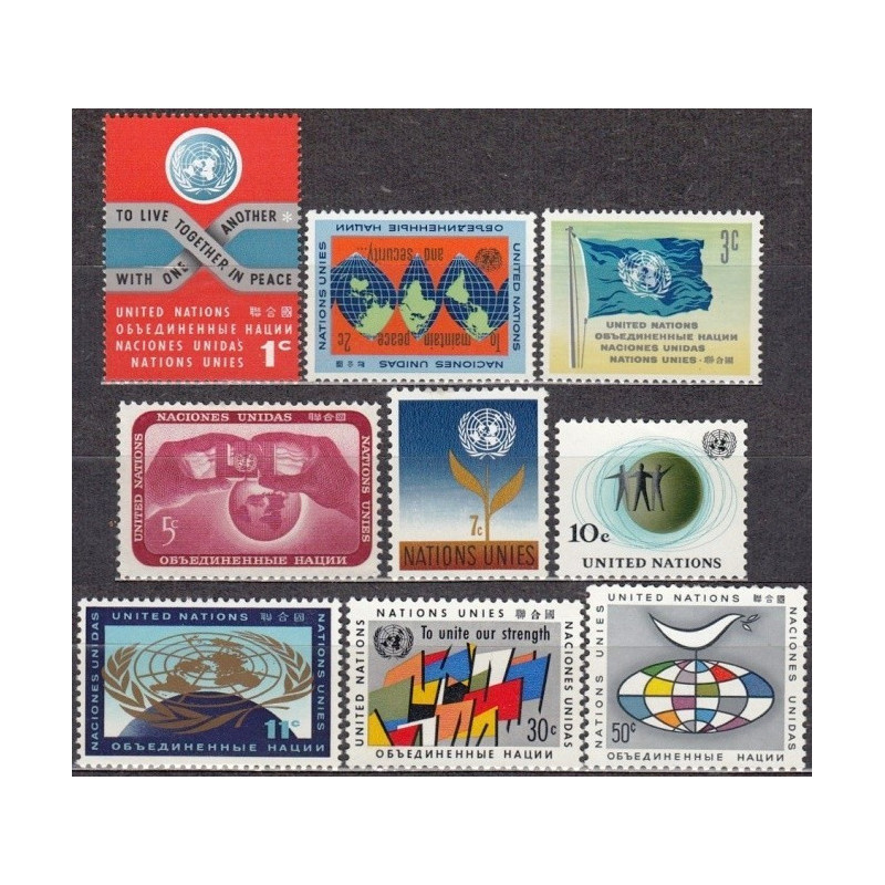 Jungtinių Tautų pašto ženklai (1961). JT simboliai