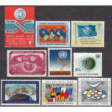 Jungtinių Tautų pašto ženklai (1961). JT simboliai